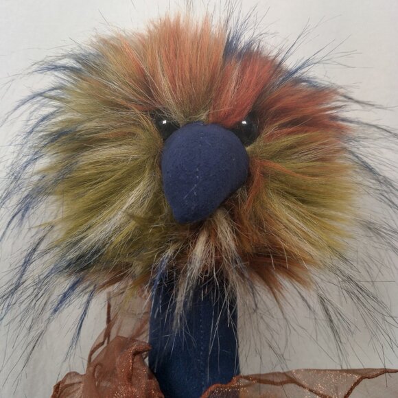 Jellycat Ostrich Stuffed Animal Plush Spiced Pom Pom Furry Toy Bird 20" - Picture 7 of 16